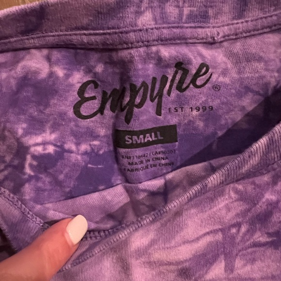 Empyre Embroidered Two-Tone Shirt Yin Yang Logo, Tree Pattern, Size Small - Picture 2 of 2